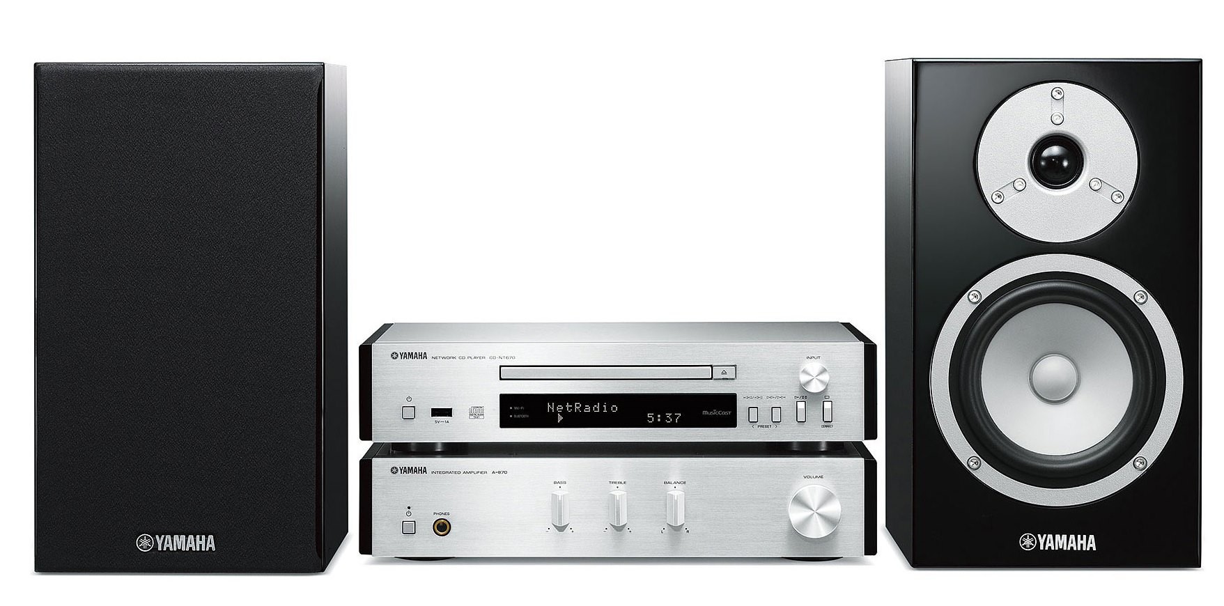 Hi-fi система Yamaha MCR-N670 Silver - 