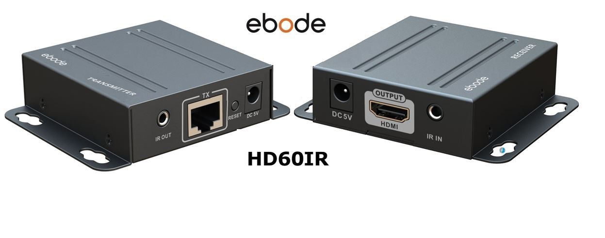 Комплект приемопередтчиковHDMI cигнала EBODE HD60IR - 