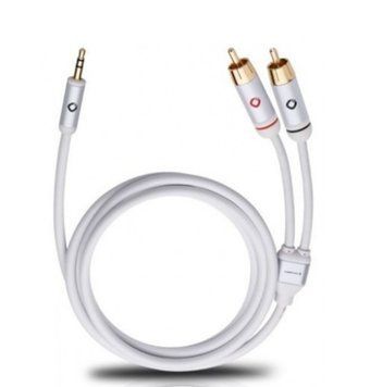 Межблочный кабель 3.5-2RCA Oehlbach i-Connect J-35/R 150 white, 1.5м 1107 фото