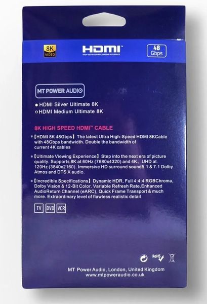HDMI 2.1 MT-Power Medium Ultimate 8K 1.0m 932 фото