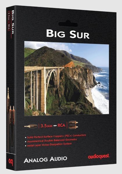 Кабель міжблочний AUDIOQUEST BIG SUR 3.5mm > RCA 0.6m 978 фото