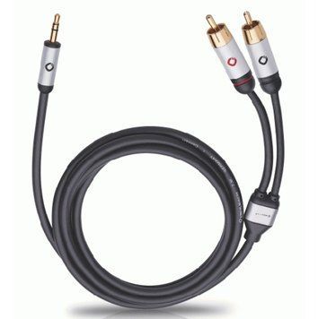 Межблочный кабель 3.5-2RCA Oehlbach i-Connect J-35/R 150 black, 1.5м 1106 фото