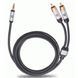 Міжблочний кабель 3.5-2RCA Oehlbach i-Connect J-35/R 150 black, 1.5м 1106 фото 1