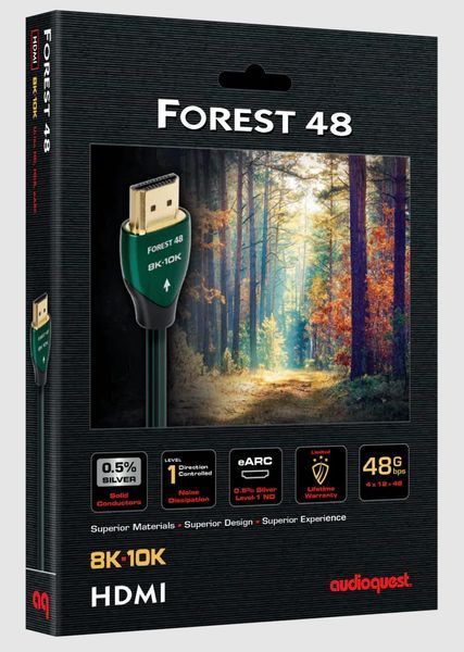 Кабель HDMI 2.1 AudioQuest Forest 48G (4K/8K/10K, Ultra HD) (0,6 м) 3427 фото Кабель HDMI 2.1 AudioQuest Forest 48G (4K/8K/10K, Ultra HD) (0,6 м) 3427 фото