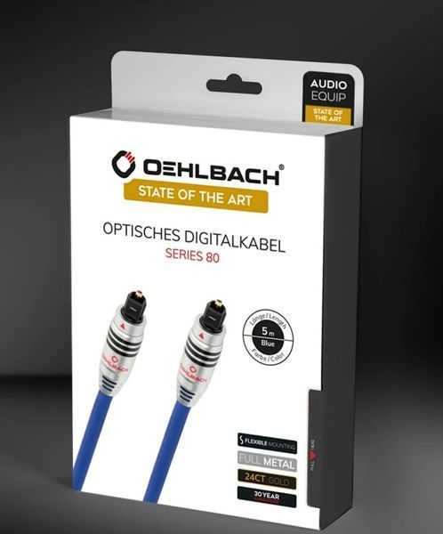 Оптический кабель Oehlbach XXL Series 80/50, 0.5м 1174 фото