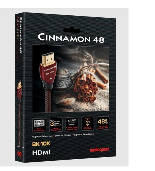 Кабель HDMI 2.1 AudioQuest Cinnamon 48G (4K/8K/10K, Ultra HD) (0,6 м) 3520 фото
