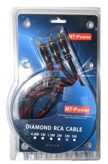 Кабель сабвуферний MT-Power Diamond 2.0м 996 фото