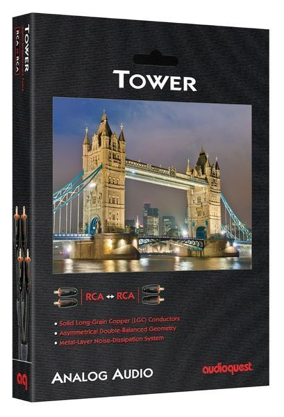 Кабель міжблочний AUDIOQUEST TOWER RCA > RCA 0.6m 970 фото