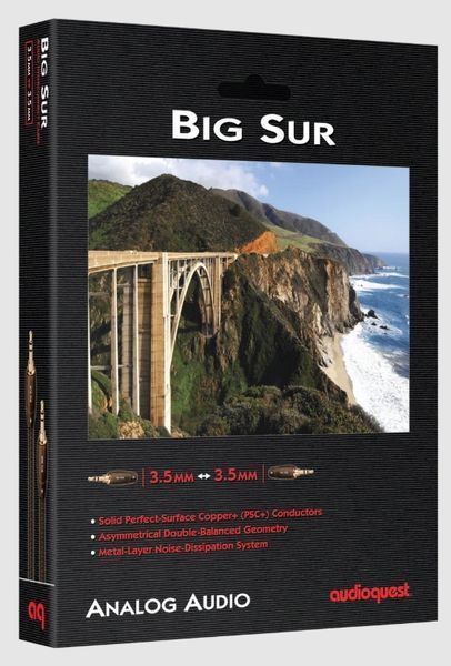 Кабель міжблочний AUDIOQUEST BIG SUR 3.5mm > 3.5mm 0.6m 985 фото