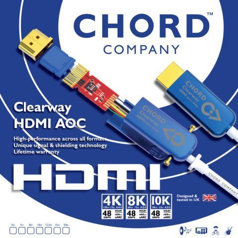Кабель CHORD Clearway HDMI AOC 8k (48Gbps) 5m 1018 фото