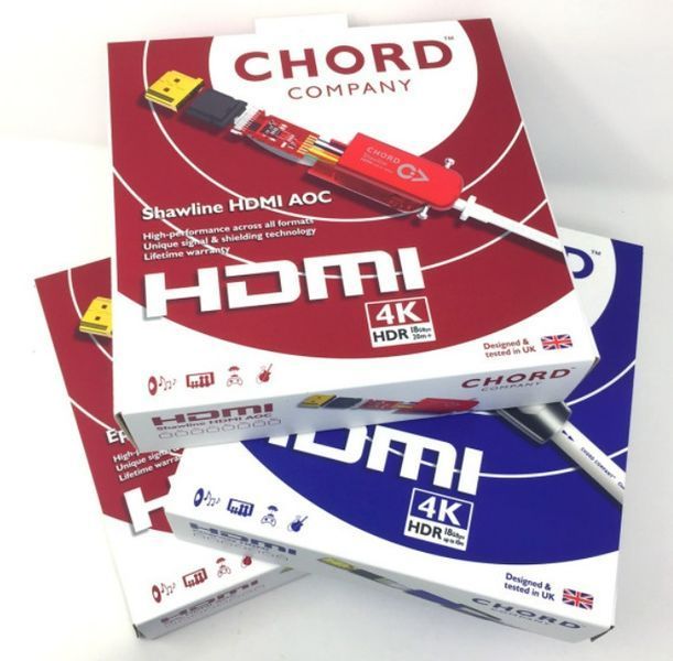 Кабель CHORD Shawline HDMI AOC 2.0 4K (18Gbps) 1m 1019 фото