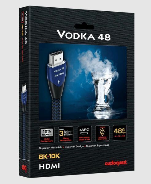 Кабель HDMI 2.1 AudioQuest Vodka 48G (4K/8K/10K, Ultra HD) (0,6 м) 3701 фото