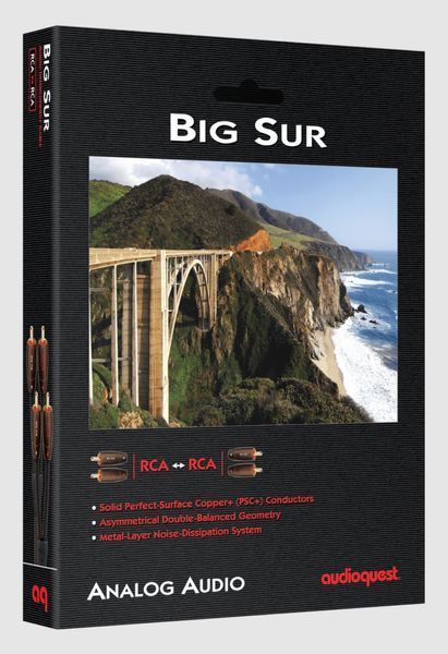 Кабель міжблочний AUDIOQUEST BIG SUR RCA > RCA 0.6m 971 фото