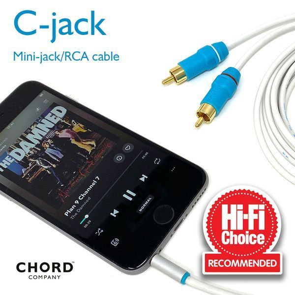 Кабель CHORD C-Jack 3.5mm Stereo to 2RCA 3m 1020 фото