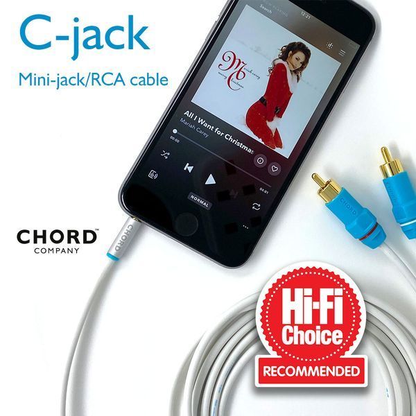 Кабель CHORD C-Jack 3.5mm Stereo to 2RCA 3m 1020 фото
