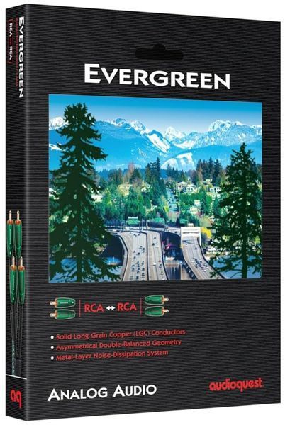 Кабель межблочный AUDIOQUEST EVERGREEN RCA > RCA 0.6m 972 фото