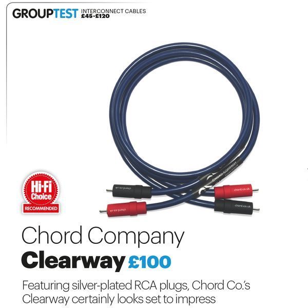 Кабель CHORD ClearwayX 2RCA to 2RCA Turntable (with fly lead) 1.2m 1025 фото
