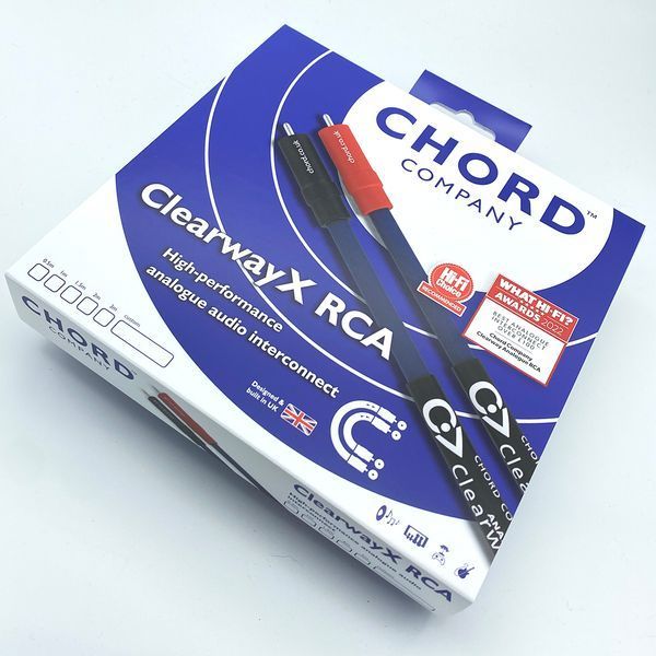 Кабель CHORD ClearwayX 2RCA to 2RCA Turntable (with fly lead) 1.2m 1025 фото