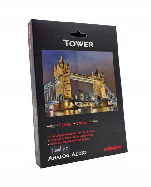 Кабель міжблочний AUDIOQUEST TOWER 3.5mm > 3.5mm 0.6m 988 фото