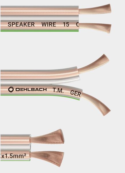 Кабель акустичний Oehlbach Speaker Wire SP-15/1000, 2х1.5 мм&sup2;, бухта 10 м 1064 фото