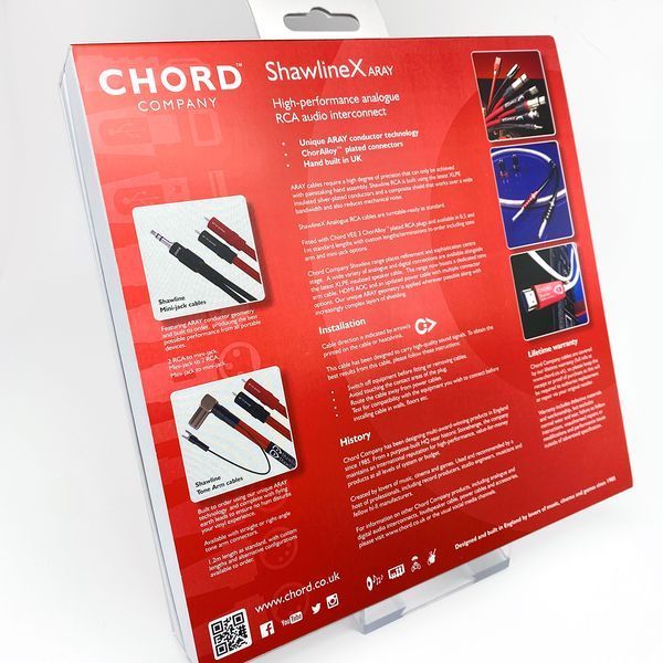 Кабель CHORD ShawlineX 2RCA to 2RCA 2m 1029 фото