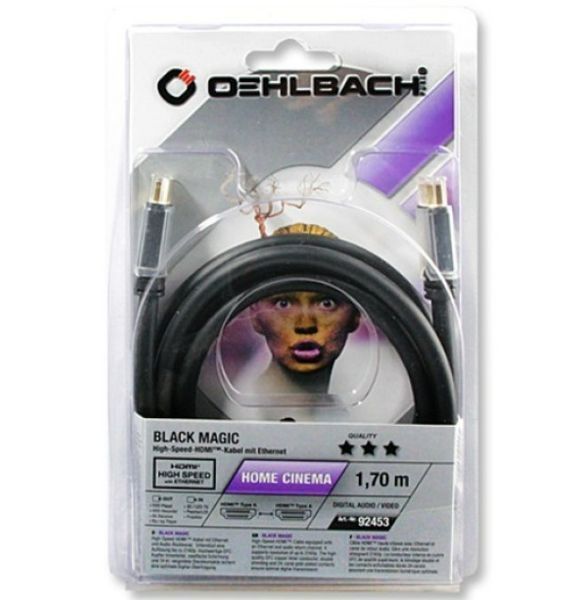 Кабель HDMI Oehlbach Black Magic 120, 1.2м 1147 фото