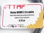 Кабель TTAF Nano HDMI 2.0 Cable 24K Gold (0.75 м) - 5